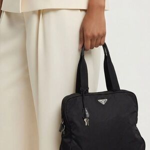 Prada Black Nylon Shoulder Bag/Best price you will find for this beautiful purse